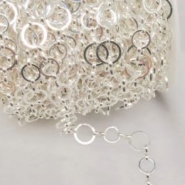 1mètre / lot 8 mm 10 mm chaîne de liaison cercle en métal Chaîne de boucle en forme de cuivre O pour bijoux de bricolage Collier Bracelet Chaîne accessoires