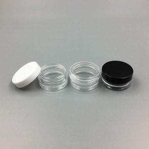 1ML / 1G Pot vide en plastique échantillon cosmétique pot transparent maquillage acrylique fard à paupières baume à lèvres Nail Art pièce conteneur bouteille de paillettes voyage Jshrn