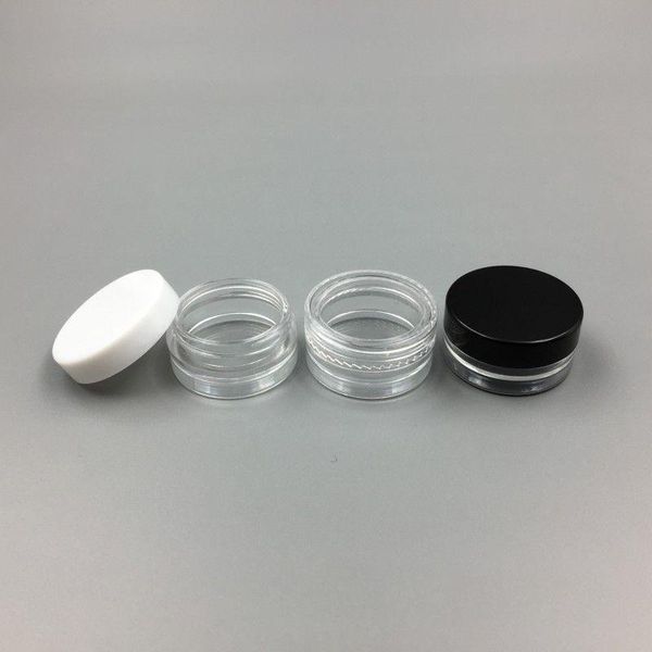 1ML / 1G Pot vide en plastique échantillon cosmétique Pot transparent maquillage acrylique fard à paupières baume à lèvres Nail Art pièce conteneur bouteille de paillettes voyage Ednlu