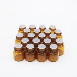 1 ml 2 ml 3 ml (1/4 5/8 DRAM) Amber Mini Glasfles 1CC 2CC 3CC Amber Sample Injectieflacon Kleine Essentiële Olie Fles Reizen Must 111