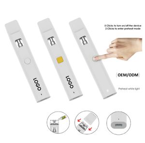 1 ml 2 ml lege wegwerpvotapparaat D8 D10 POD WAX Dikke Oil Vaporizer Pen met keramische spoel Visuele pods Atomizers voorverwarmen 510 Lege cartridge groothandelsprijs