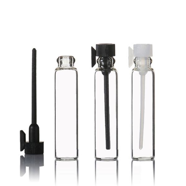 1ml 2ml x 100 Mini frascos de muestra de Perfume vacíos botella de Perfumes laboratorio líquido fragancia tubo de ensayo contenedor de vidrio de prueba