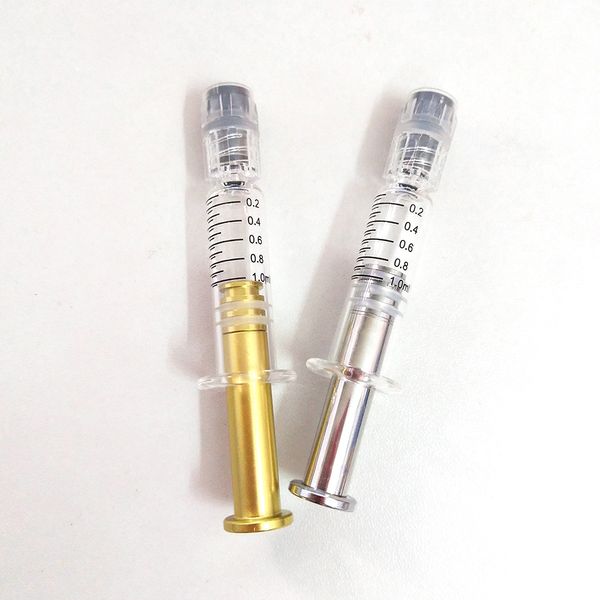 Injecteur en verre de seringue en verre de tête de Luer de serrure de Luer de 1ml pour l'outil de remplissage de chariots d'huile épaisse de vaporisateur d'huile de concentré