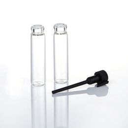 1ml Mini Sample Leuke Glas Travel Olie Parfum Fles met Drop Lege Reizen Sample Injectieflesjes Parfum Flessenbuis