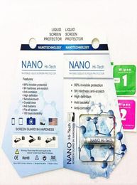 1 ml Nano Liquid Technology Screen Protector Temperred Verre pour iPhone Samsung 3D Edge incurvé Anti Sratch Temperred Glass Film8707750