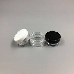 1 ml en plastique transparent vide pot 1g cosmétique mini pot acrylique maquillage fard à paupières baume à lèvres nail art pièce conteneur bouteille voyage échantillon taille sfgbc