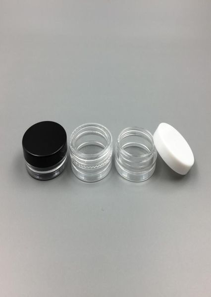 1ML1G Pot vide en plastique échantillon cosmétique pot transparent maquillage acrylique fard à paupières baume à lèvres Nail Art pièce conteneur bouteille de paillettes Trav3826202