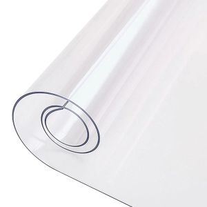 1 mm Clear Table Protector Wipable Dining TableCleoth Desk Pad, PVC Plastic Table Cover voor kantoor, schrijftafels schrijven