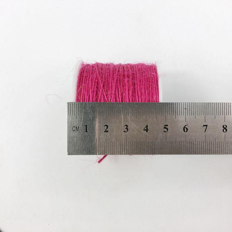 1 mm de jute de jute mince 1ply de filetage de crochet à la main pour le fournisseur de bricolage 100 mètres corde