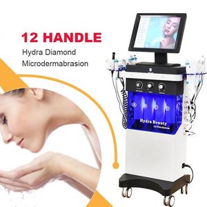 1 nieuwe hydra gezichtsmachine dermabrasie peelig huid reiniging gezichtsbehandeling echografie RF microdermabrasie zuurstofpistool