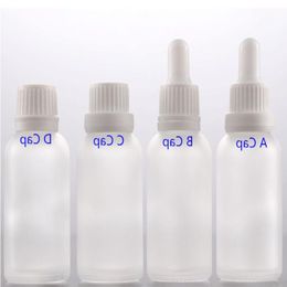 1 OZ 30 ml Frost Glazen Flessen Voor Druppelaar Essentiële Olie E Vloeibare Fles 440 Stuks Met Sabotage Deksels Qjxkn