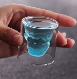 1oz 3oz 5oz Creative Bar Party Drinkware Schedel Transparante Wijnglazen Shot Bier Glass Whisky Crystal Skeleton Water Cup