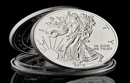 1oz American Fine Memorial 2013 Liberty Eagle In God We Trust Moneda chapada en plata Decoraciones para el hogar Coleccionables Gifts4865857