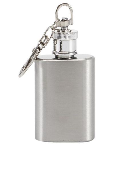 1oz Flacon De Hanche En Acier Inoxydable Outils De Barre Porte-clés Mini Portable Bouteille De Vin En Plein Air Bouchon À Vis Whisky Liqueur Alcool Flagon Keyring7443561