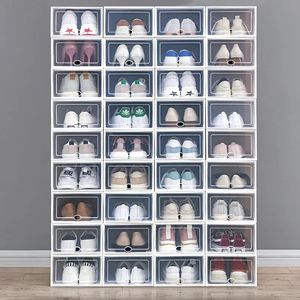 1P boîtes de rangement de chaussures Type de tiroir ouverture avant étagère à chaussures organisateur chaussures conteneur femmes baskets 240226