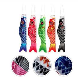 1Pack 80 cm/100 cm Japanse karper windsock streamer vis vlag vlieger Koinobori huis buitenshuis hangende decoratie sushi bar