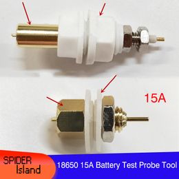 1 paire 15A 18650 positif négatif batterie banc d'essai sonde dé à coudre batterie broche ressort batterie Test charge broche polymère Test