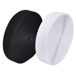 1pair 15mm-50 mm Black White Finder Tape Hook and Loop Tape Magic Tape Magre No Glue Cable Cies ACCESSOIRES DE COURSE 1METER / LOT