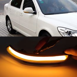 1pair Auto Lighting Dynamic LED Turn Signal Blinker Mirror Light voor Skoda Octavia 2009-2013 Superb 2008-2014