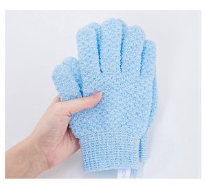 1 par de guantes exfoliantes de baño para Peeling, guantes para ducha, guantes exfoliantes, masaje para exfoliación corporal, esponja para lavar la piel, SPA hidratante