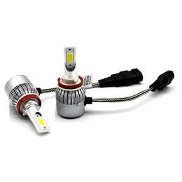 1pair C6 H1 H3 LED Koplamp Lampen H7 Autolichten H4 880 H11 HB3 9005 HB4 9006 H13 6000K 72W 12V 8000LM Auto-koplampen