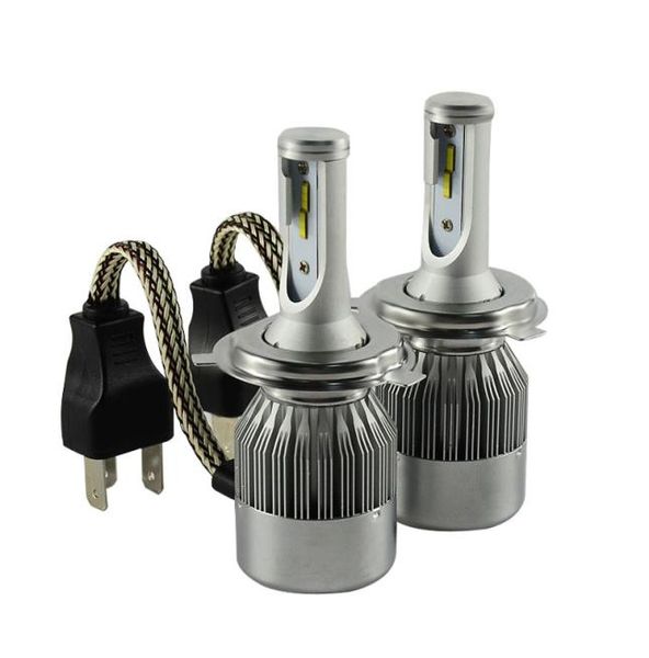 1 paire C6F H4 voiture phare Led haute puissance Auto H3 H11 H7 H13 9007 haut bas 72W 7600LM blanc 6000K ampoule phare de remplacement 4898222