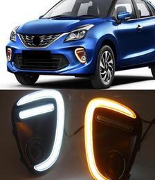 1 paire de feux antibrouillard LED DRL pour Suzuki Baleno 2019 2020, avec clignotant jaune, 9439678