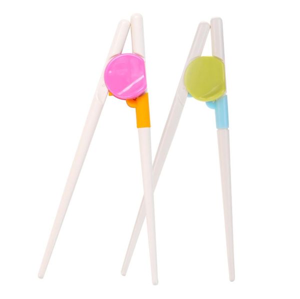 1 Pair Cartoon Children Chopsticks Kids Baby Learning Training auxilio Phicksticks Mano Home Children039s Productos Herramientas H6885748