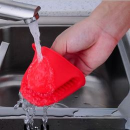 1Pair vaatwassing Reinigingshandschoenen Magic Siliconen Rubberen Dish Washandschoen voor Huishoudelijk Woel Keuken Schoongereedschap