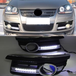 1PAIR DRL Daytime Running Lights Fog Lamp Cover Daylight voor VW Jetta 5 A5 MK5 Sagitar 2005 2006 2007 2008 2009 2010