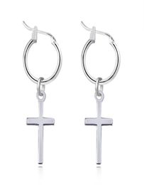 1pair ethnique couleur argent boucles d'oreilles de cerceau pandent pour les femmes cercles sans fin boucles d'oreille géométriques bijoux simples E1244715496