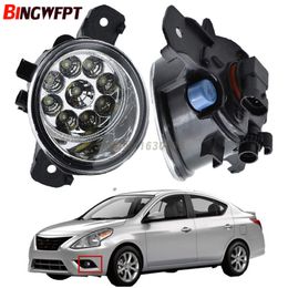 1 par de faros antiniebla de alto brillo H11 bombilla halógena luces antiniebla LED para Nissan Sunny 2003-2015