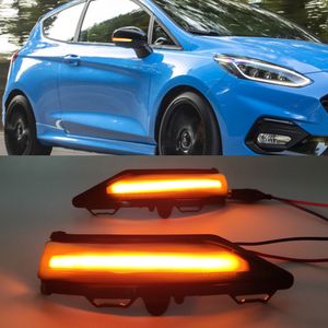 1PAIR para Ford St Line Mk8 2018 Fiesta Mk8 2019 2020 Puma 2020 RETRIVE RETRIVE MIRROR INDICADOR Lámpara LED LED LED