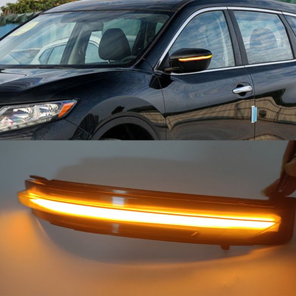 1pair para Nissan X-Trail T32 Rogue Qashqai J11 Murano Z52 Juke Navara Pathfinder LED LED Mirror Dynamic Gurn Sirve Light