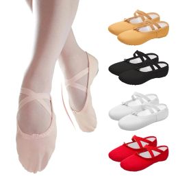 1 Pair Girls Ballet Zapatos Canvas suave Ballerina Ballet Dance zapatillas de baile Practice Ballerina Zapatos Mujer zapatos de baile