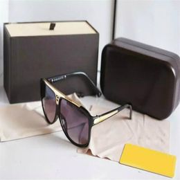 1 paire de lunettes de soleil pour hommes et femmes, de haute qualité, avec preuves, noires, livrées avec accessoires originaux, 254S
