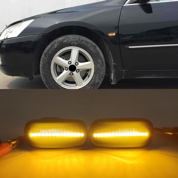 1pair LED Marker latéral dynamique Tourn-signal Signal Light pour Acura Integra Type-R DC2 RSX DC5 NSX NA1 NA2 Signal Lights pour Honda