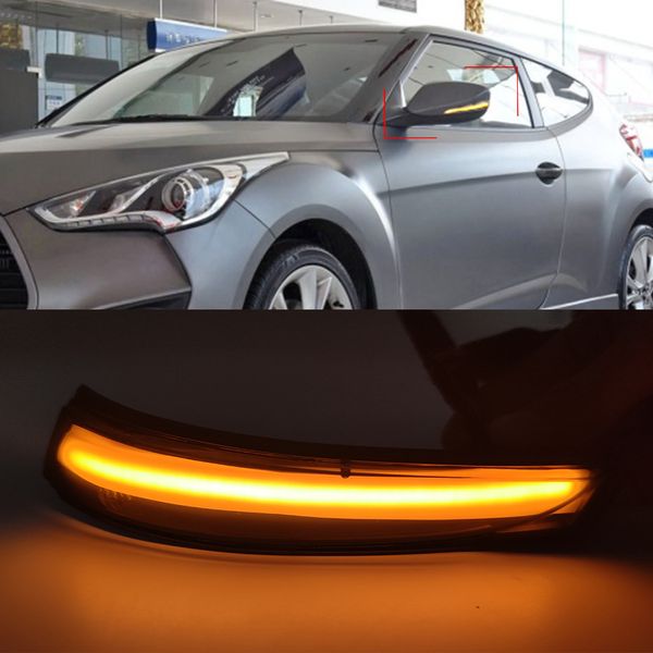 1 par de la luz de la señal de giro LED para Hyundai Elantra GT Avante MK5 MD UD VELOSTER I30 GD Dynamic Blinker 2011 2013 2013 2014 2015 2015