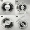 1 paire / lot cils 3D cils de vison 3D traversant les cils de vison fabriqués à la main plein de cils pour les yeux cilios naturais