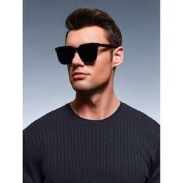 1Pair Men Classic Square Frame Vintage Y2K Mode -bril voor buiten rijden strand Party Daily Life Accessories.