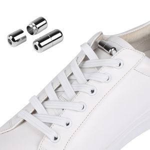 2Pair New No Tie Shoelaces Special Creative Kids Adult Unisex Sneakers Shoes Laces strings Flat Elastic Locking Shoelace