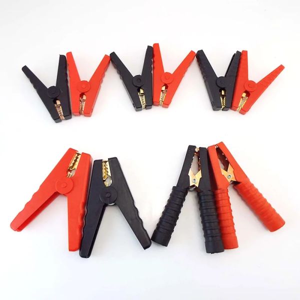 1pair Red Black Big Duty Car Batterie Crocodile Alligator Clamp Copper Accumulateur Clips Test Connecteur Electrical 150A 300A P