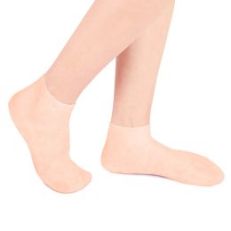 1pair siliconen voetverzorging sokken anti -kraken hydraterende gel sokken gebarsten dode huid verwijder de bescherming van de bescherming Pijn verlichting pedicure gereedschap