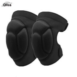 1 paar Verdikking Voetbal Volleybal Sport Knie EVA Pad Siliconen antislip Pads Beschermen Fietsen Sport Veiligheid Knie rodilleras 240108