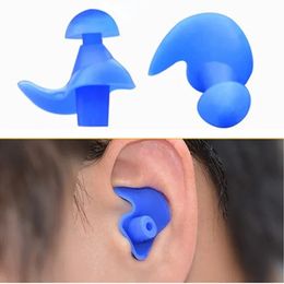 1pair étanche bouchons d'oreille de baignade avec boîte en silicone douce bouchon d'oreille en spirale