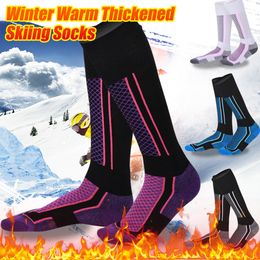 1pair hiver chaud chaussettes de ski épaissies