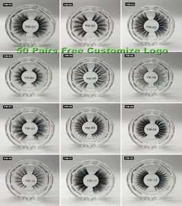 1 paire de cils de vison 3D cils de vison entiers 100 vraie fourrure de vison cils croisés faits à la main épais Lash7554216