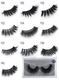 1pairlot Mink Eyelashes Clear Band Eye Lashs Crisscross Transparent Band False Fullashs Fabric