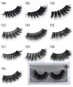 1pairlot Mink Eyelashes Clear Band Eye Lashs Crisscross Transparent Band Faux Cils cils faits à la main Dramatic Lashes Upper Lash3726244