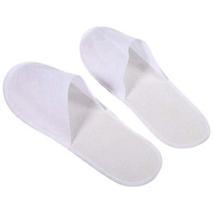 1 paar Wegwerp slippers White Spa Hotel voor gasten Mannen en vrouwen Gesloten Toe Slippers